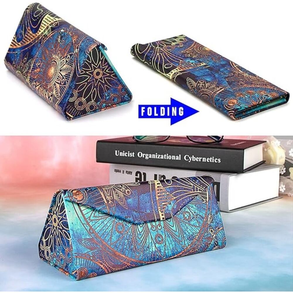 Mandala Stargazer Foldable Triangle Sunglass Case